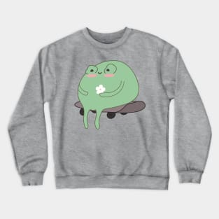 Skateboarding Frog Crewneck Sweatshirt